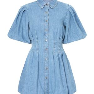 SIMKHAI Ciara Denim Dress, 2